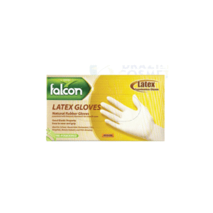 Falcon Latex Examination Gloves Yellow – Powder Free Disposable Gloves (S/M/L/XL)